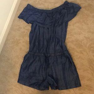 Denim Romper